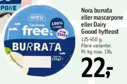 Føtex Nora - Burrata / Mascarpone tilbud