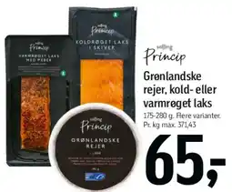 Føtex Grønlandske rejer, kold- eller varmrøget laks tilbud