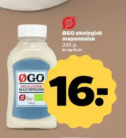 Netto ØGO økologisk mayonnaise tilbud