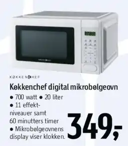 Føtex Køkkenchef digital mikrobølgeovn tilbud