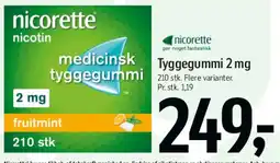 Føtex Nicorette tyggegummi 2 mg tilbud