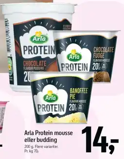 Føtex Arla Protein mousse eller budding tilbud