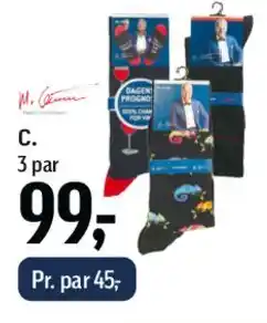 Føtex Mads Christensen strømper (3 par) tilbud