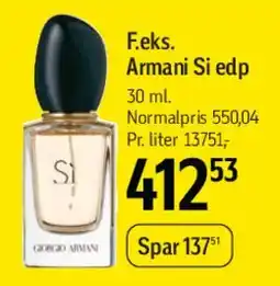 Føtex Armani Si edp tilbud