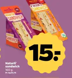 Netto Naturli' sandwich 160 g. tilbud