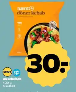 Netto Oksekebab 400 g. tilbud