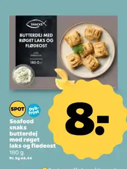 Netto Seafood snaks butterdej med røget laks og flødeost tilbud