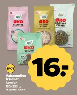 Netto Valsemøllen frø eller kerner 150-350 g. tilbud