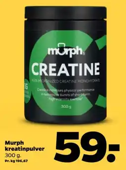 Netto Murph kreatinpulver tilbud