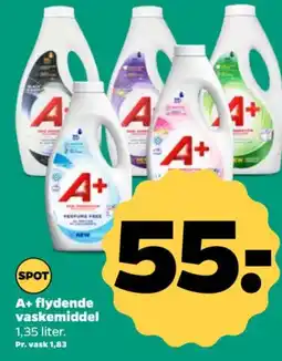 Netto A+ flydende vaskemiddel tilbud