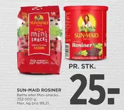 MENY SUN-MAID ROSINER tilbud
