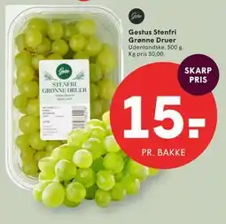 SPAR Gestus Stenfri Grønne Druer tilbud