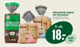 Min Købmand Kohberg Herkules Rugbrød eller Café Sandwich tilbud