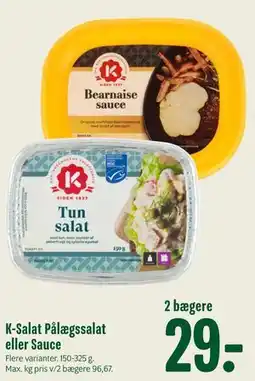 Min Købmand K-Salat Pålægssalat eller Sauce tilbud
