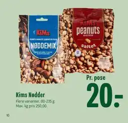 Min Købmand Kims Nødder tilbud