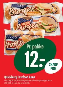 Min Købmand Quickbury Fastfood Buns tilbud