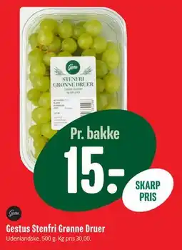 Min Købmand Gestus Stenfri Grønne Druer tilbud