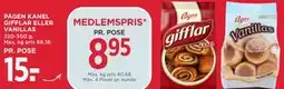 MENY PÅGEN KANEL GIFFLAR ELLER VANILLAS tilbud