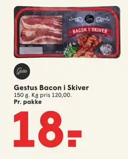 SPAR Gestus Bacon i Skiver tilbud