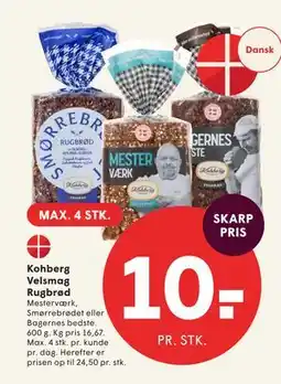 SPAR Kohberg Velsmag Rugbrød tilbud