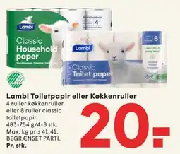 SPAR Lambi Toiletpapir eller Køkkenruller tilbud