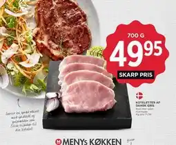 MENY KOTELETTER AF DANSK GRIS tilbud