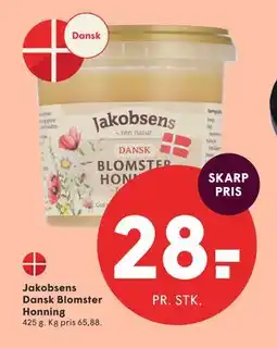 SPAR Jakobsens Dansk Blomster Honning tilbud