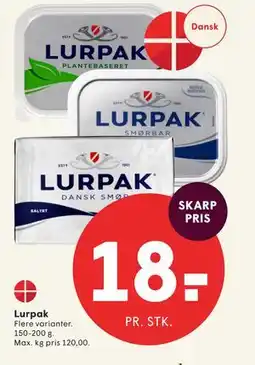 SPAR Lurpak tilbud