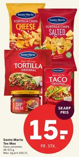 SPAR Santa Maria Tex Mex tilbud