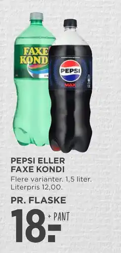 MENY PEPSI ELLER FAXE KONDI tilbud