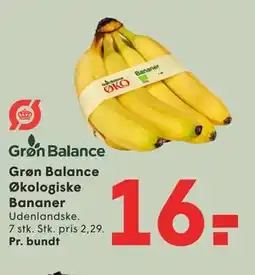 SPAR Grøn Balance Økologiske Bananer tilbud