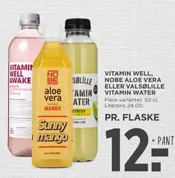 MENY VITAMIN WELL, NOBE ALOE VERA ELLER VALSØLILLE VITAMIN WATER tilbud