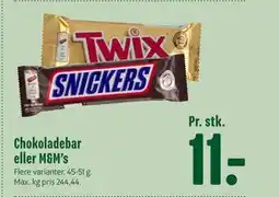 Min Købmand Chokoladebar eller M&M’s tilbud