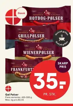 SPAR Gøl Pølser tilbud