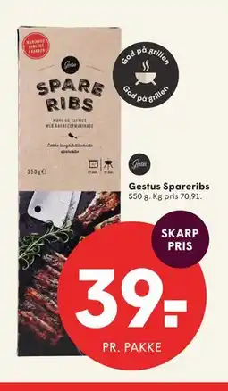 SPAR Gestus Spareribs tilbud