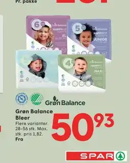 SPAR Grøn Balance Bleer tilbud