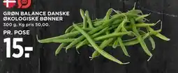 MENY GRØN BALANCE DANSKE ØKOLOGISKE BØNNER tilbud