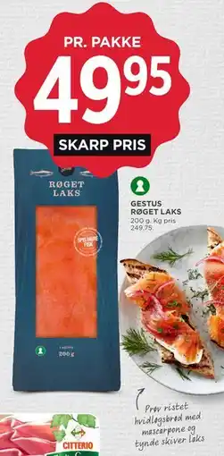 MENY GESTUS RØGET LAKS tilbud