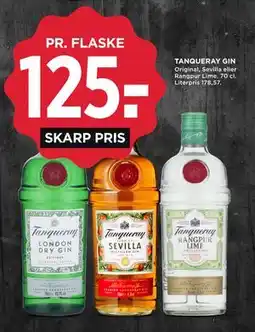 MENY TANQUERAY GIN tilbud