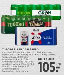 MENY TUBORG ELLER CARLSBERG tilbud