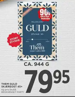 MENY THEM GULD SKÆREOST 45+ tilbud