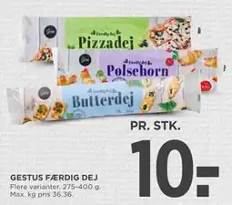 MENY GESTUS FÆRDIG DEJ tilbud