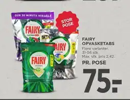 MENY FAIRY OPVASKETABS tilbud
