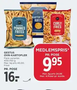 MENY GESTUS OVN-KARTOFLER tilbud