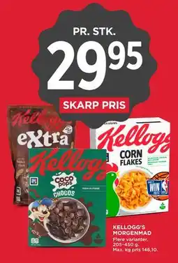 MENY KELLOGG’S MORGENMAD tilbud