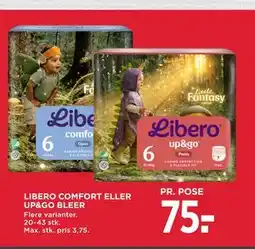 MENY LIBERO COMFORT ELLER UP&GO BLEER tilbud