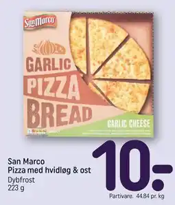 REMA 1000 San Marco Pizza med hvidløg & ost tilbud