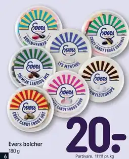 REMA 1000 Evers bolcher tilbud