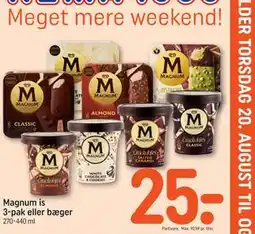 REMA 1000 Magnum is 3-pak eller bæger tilbud