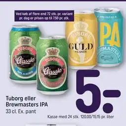 REMA 1000 Tuborg eller Brewmasters IPA tilbud